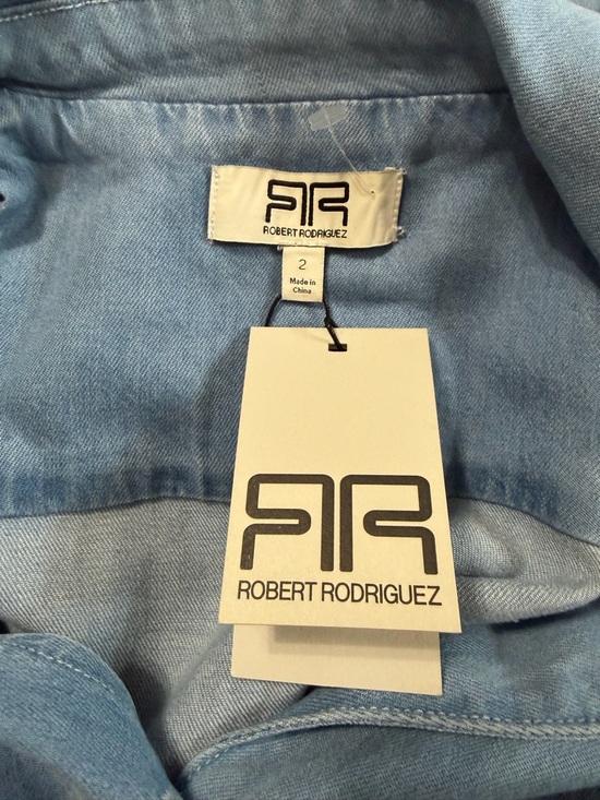 NWT Robert Rodriguez Junifer Kona Light Wash Denim Sleeveless Maxi Dress Sz 2 - Picture 10 of 11